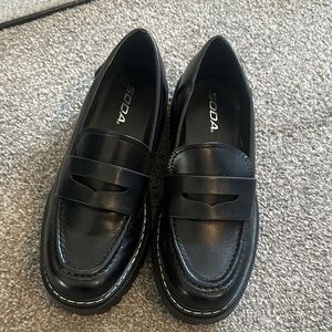 Soda Classic Black Loafers